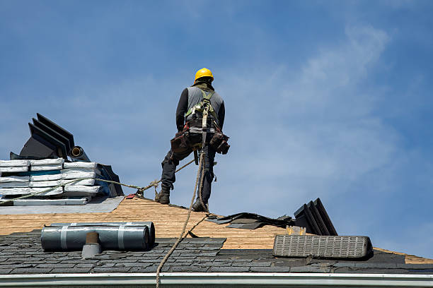 Professional Roof Installation technician working in Teterboro, NJ